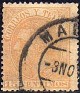 Spain 1882 Personajes 15 CTS Naranja Edifil 210. España 1882 210 us. Subida por susofe